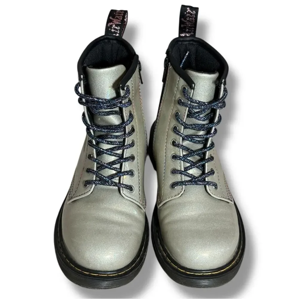Dr. Martens Junior 1460 Sparkle Rays Lace Up Boots